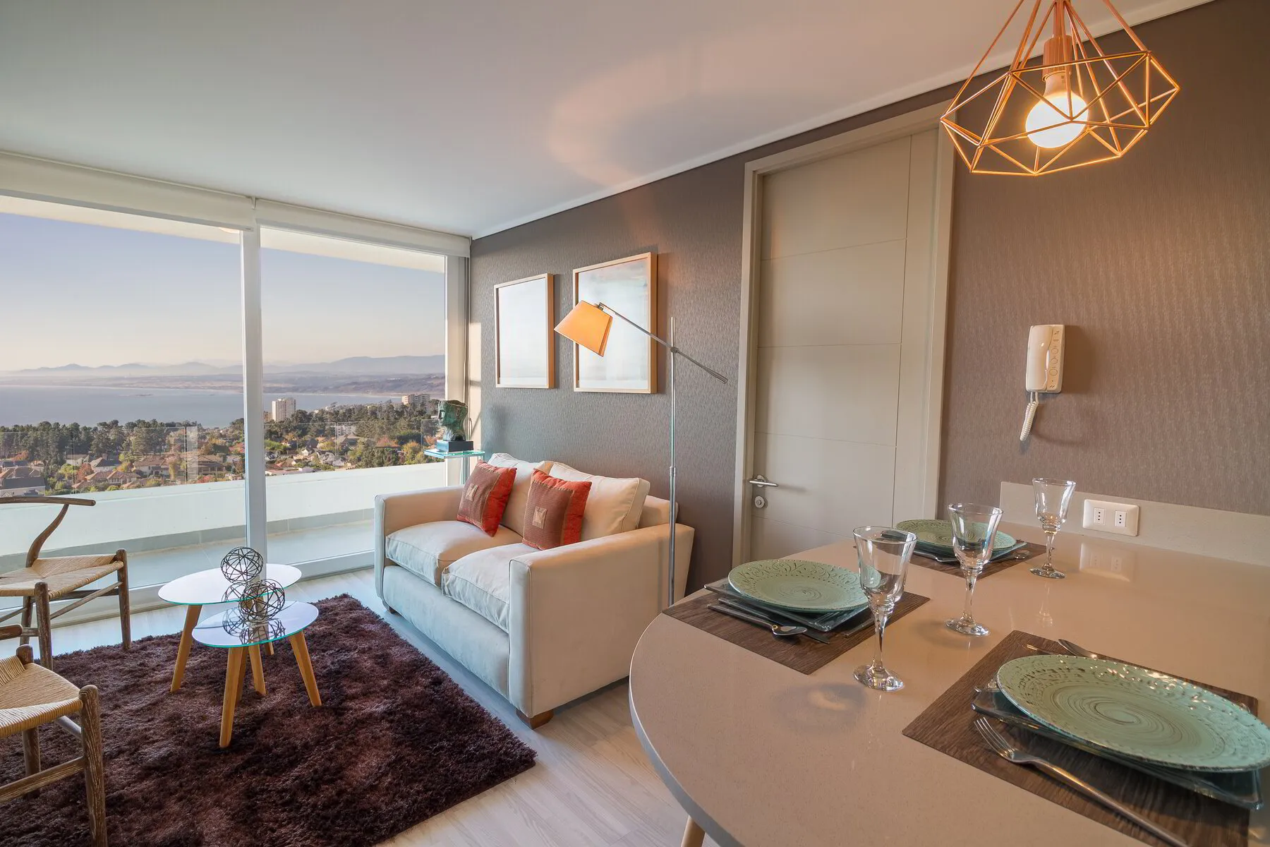Living con vista al mar